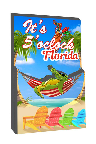Double Epoxy Foil Gator Magnet - Florida 3.5"