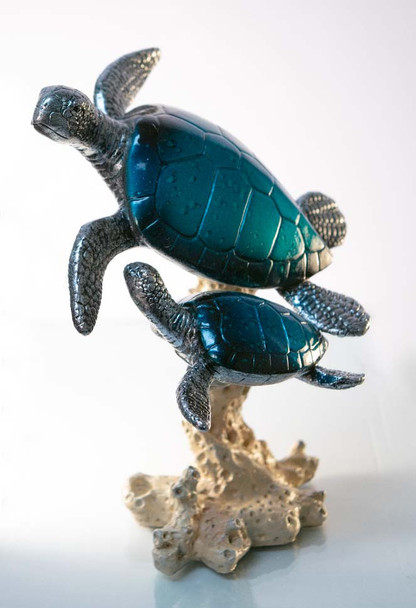 Blue Turtle Pair 8"