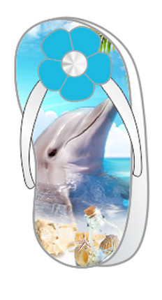 Foil Clip Magnet Dolphin