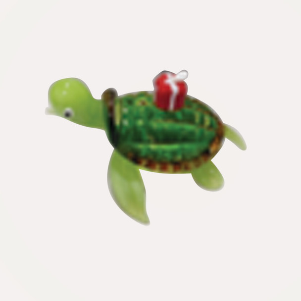 Christmas Turtle Glass Mini 3"