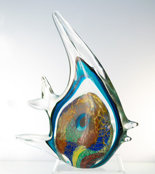 Glass Tropical Mix Color Fish 9"
