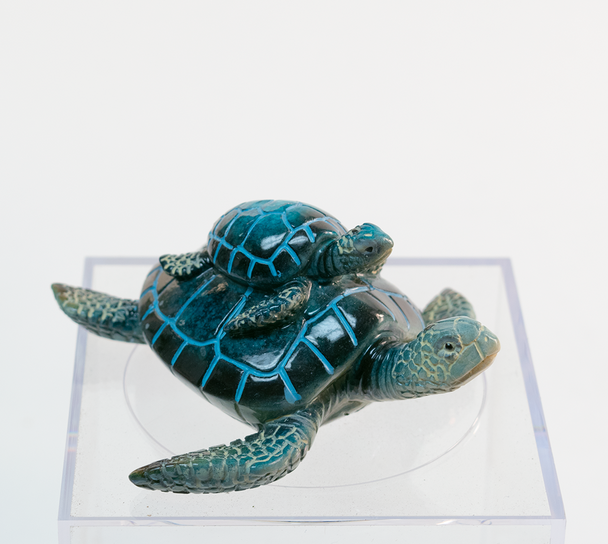 Blue Turtle Figurine