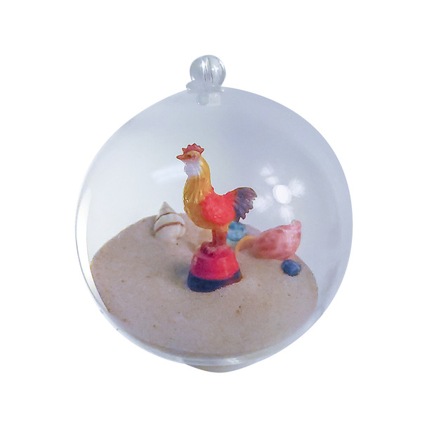 Bubble Ornament Rooster