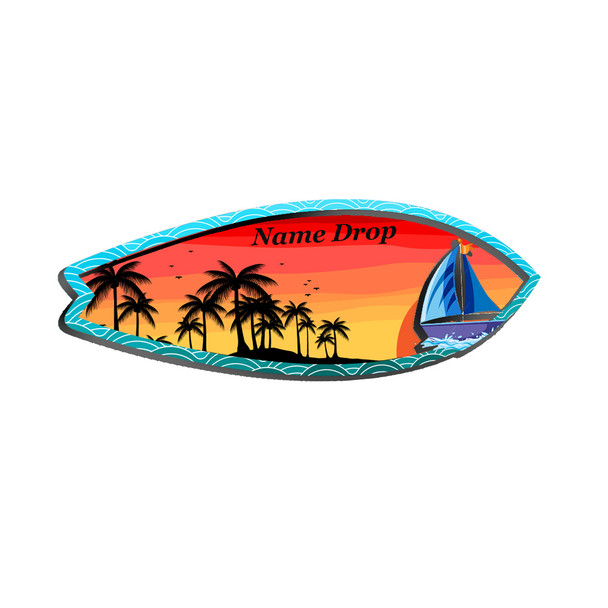 Surf Board Sunset Mag
