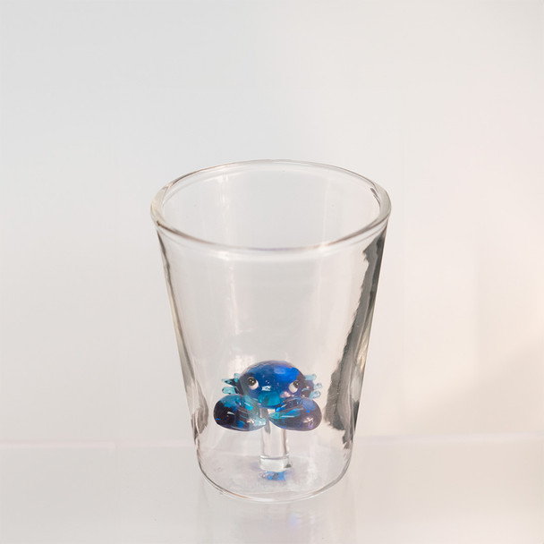 Blue Crab Fig Shot Glass