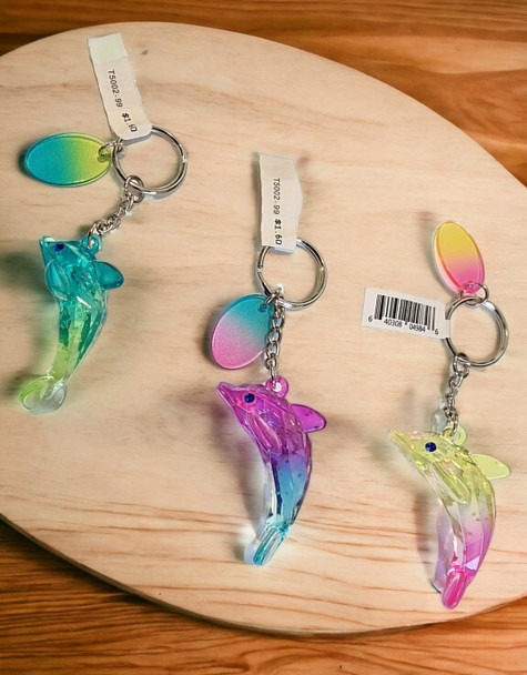 Dolphin Charm Keychain Glow in the Dark