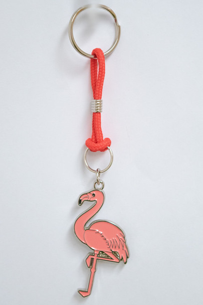 F5262 Metal Flamingo Keychain