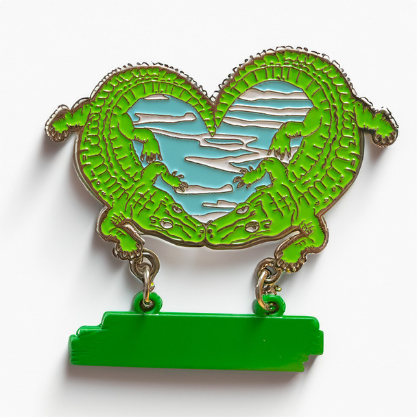 F5278 Metal Gator Magnet With Dangle