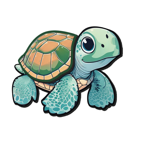 FD5041 3D Foil Turtle Magnet