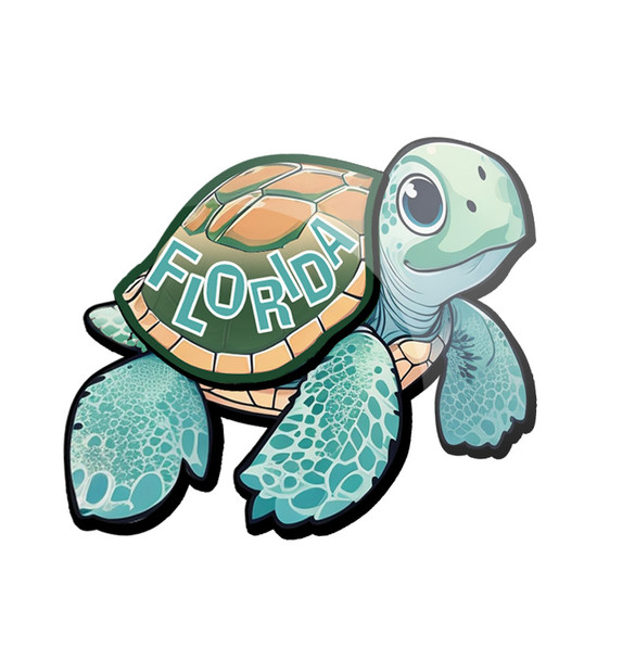 FD5041 3D Foil Turtle Magnet FL