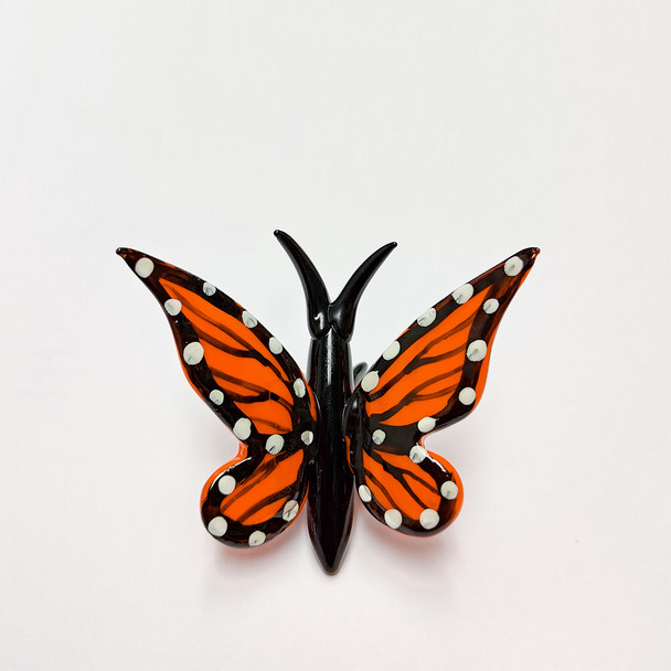 G086 Glass Mini Monarch Butterfly