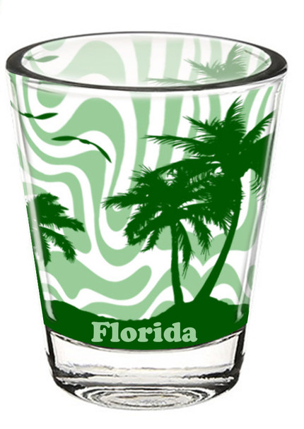 M1068 Palm Shot Glass Florida