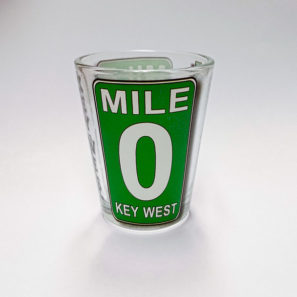 M1072 Key West Shot Glass Mile Zero