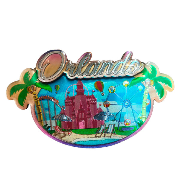 Double Epoxy Foil Orlando Magnet Amusement