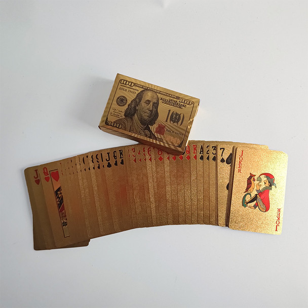 5293 Foil $100 Bill Playing Cards