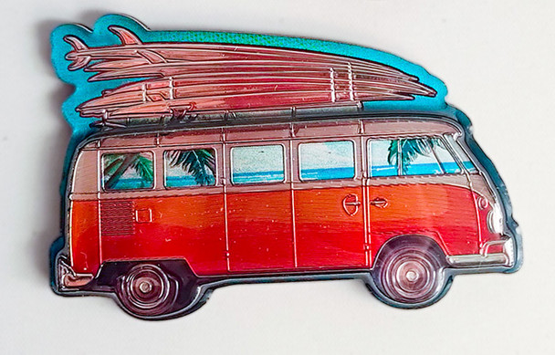 5262 3D Foil Magnet Van Bus