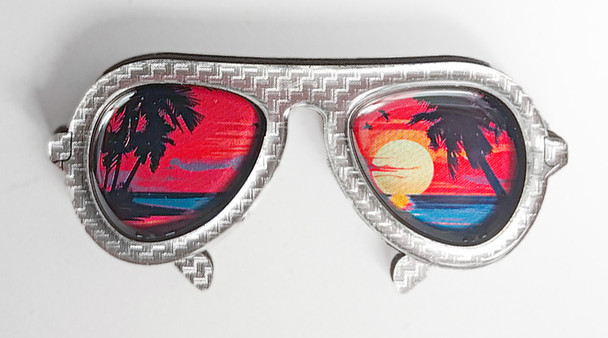5264 3D Foil Magnet Sunglasses