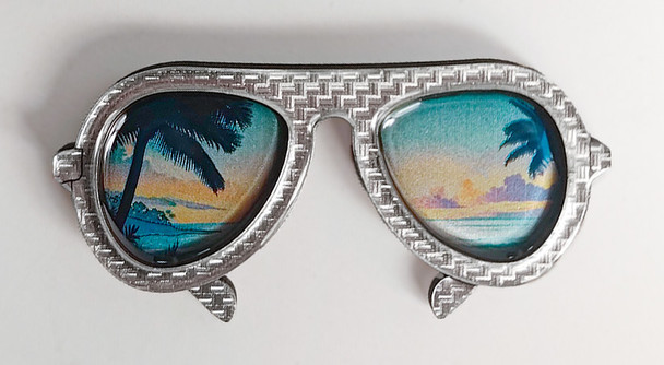 5265 3D Foil Magnet Sunglasses