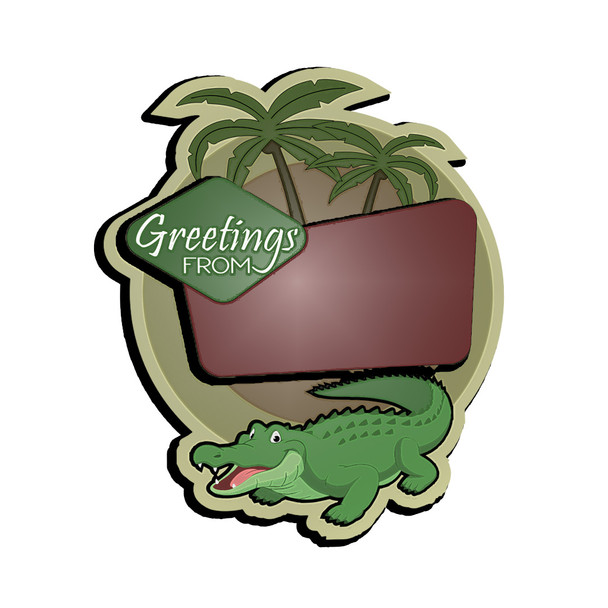 5029 Sea Gator Foil Magnet
