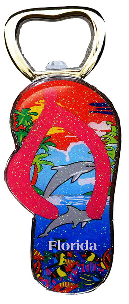 02 Florida Flip Flop Magnet Bottle Opener
