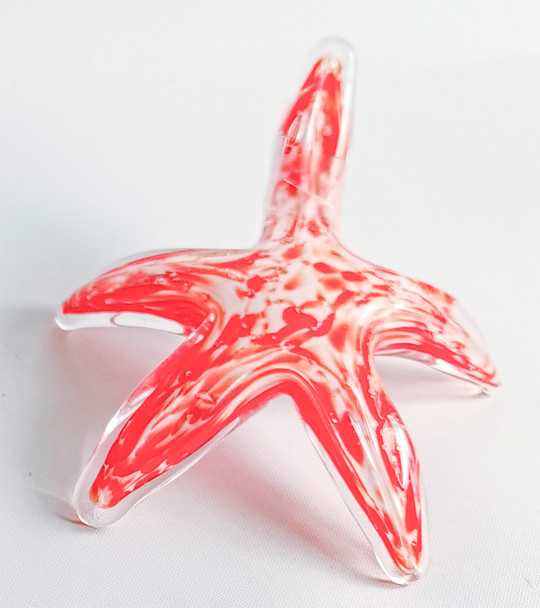 371 Glass Starfish Red 5.5"