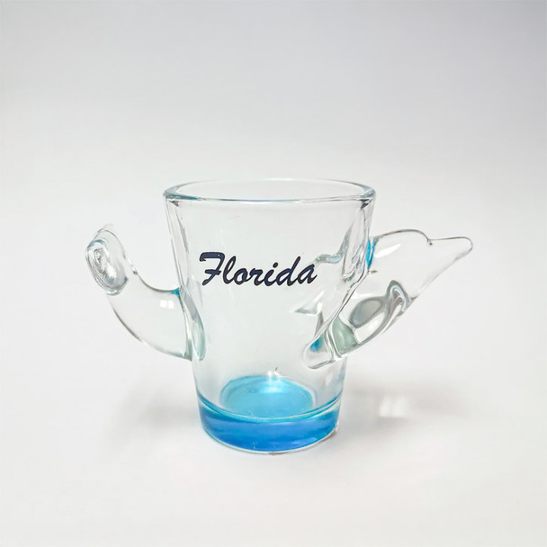 086 Shot Glass Dolphin FL