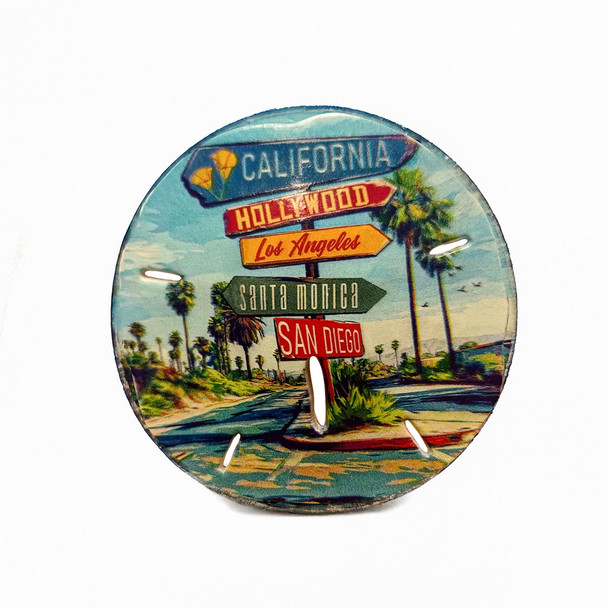 57 Sand Dollar Magnet With Beach Signs