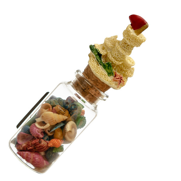 BMG Small Bottle Magnet Sand Castle