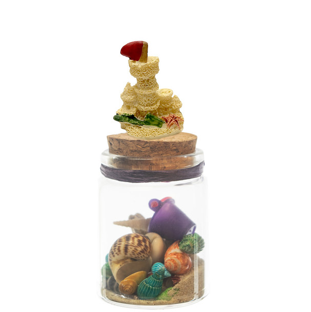 BSM Medium Bottle Sand Castle