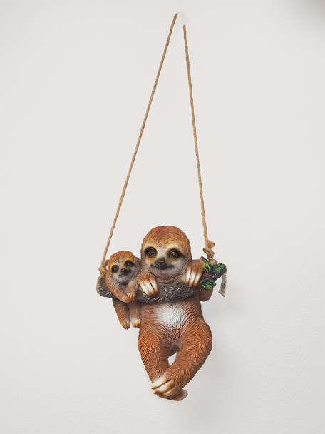 5426 Sloth Mom and Baby Hanging