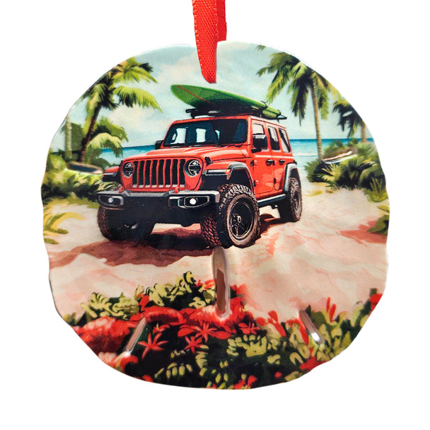 62 Sand Dollar Ornament Jeep