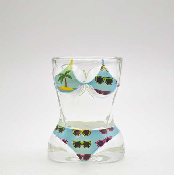 28 Glass Bathing Suit Shot Glass Sunglass