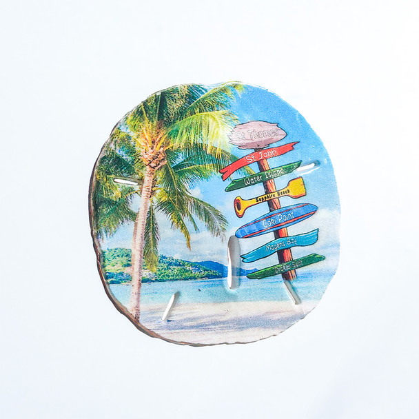 64 St Thomas Sign Post Sand Dollar