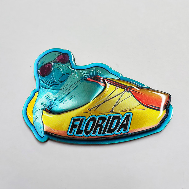 5293 Manatee Cool Guy MDF Magnet FL
