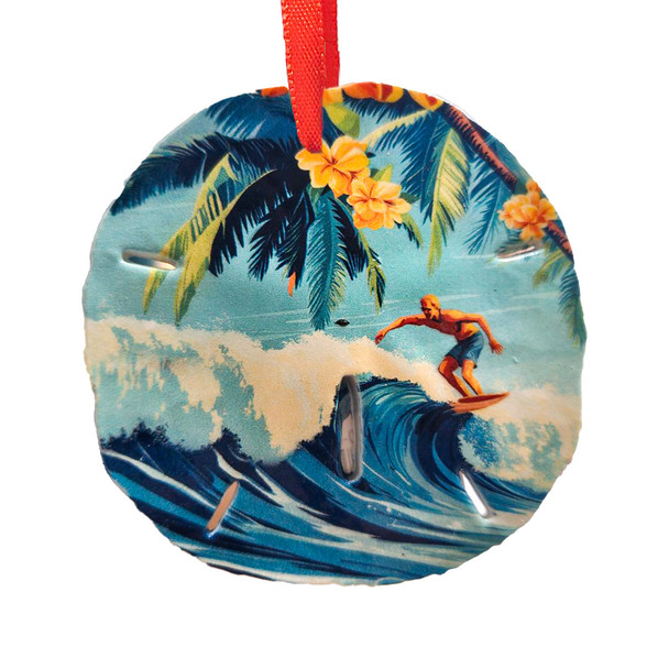 63 Sand Dollar Ornament Surfer