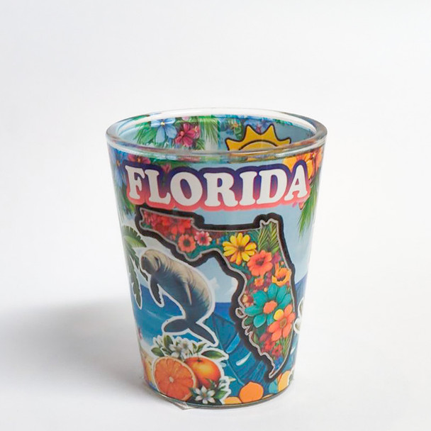 1149 Floral Shot Glass FL