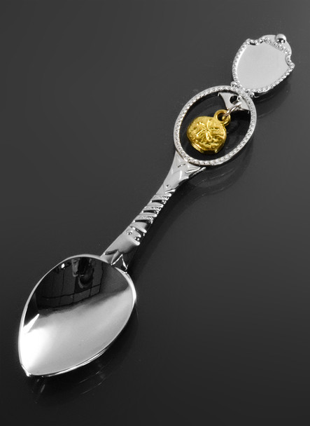 Shield Emblem w/ Sand Dollar Dangle Spoon 4 1/2?