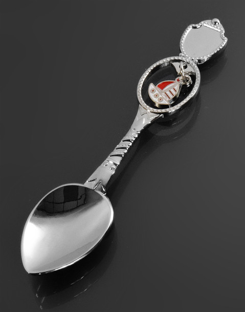 Shield Emblem w/ Sailboat Dangle Spoon 4 1/2?