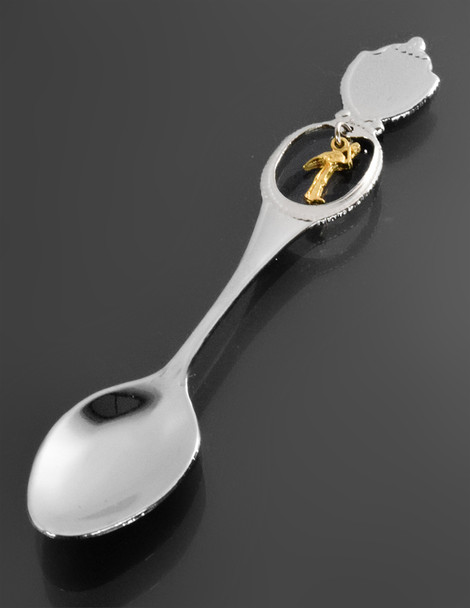 Shield Emblem w/ Flamingo Dangle Spoon 4 1/2?