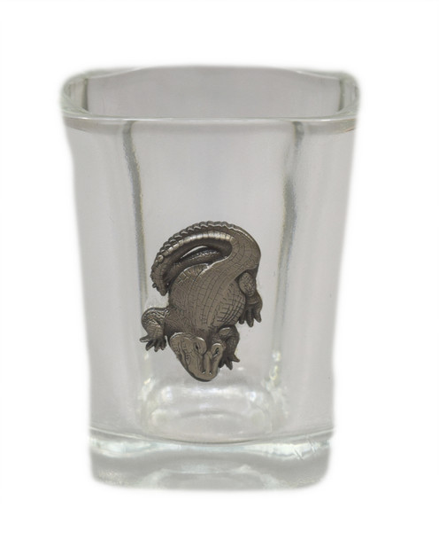 Gator Square Shot Glass 2 1/2"
