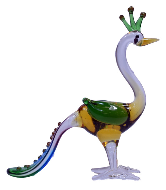 Peacock Glass Mini 3 1/2"