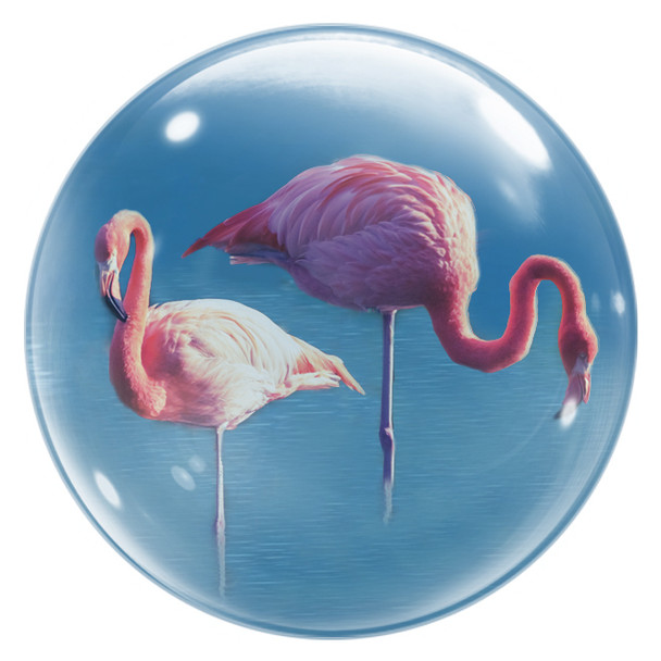 Glass Magnet Flamingo