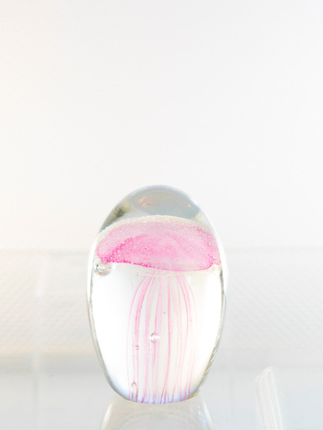 Glass Jellyfish 3 1/4? Pink