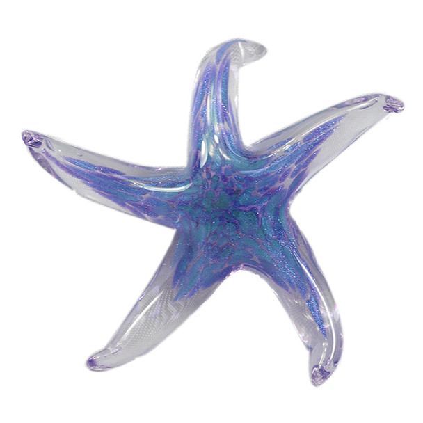 Glass Starfish Blue 6"