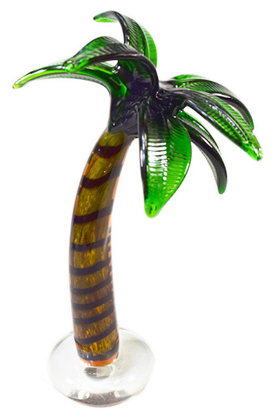 Glass Palm Tree 12"
