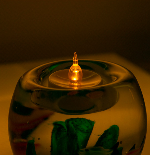 Glass Fish Tea Light Holder  3 1/2?