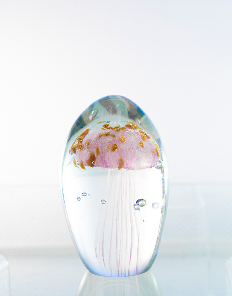 Light Pink Glass Jellyfish 4 1/4?