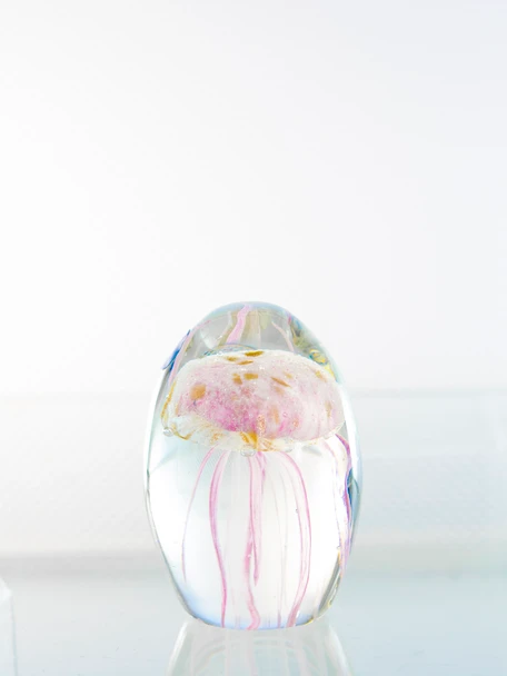 Light Pink Glass Jellyfish 3 1/2?