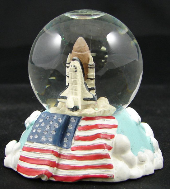 Space Shuttle w/ American Flag Globe 45mm