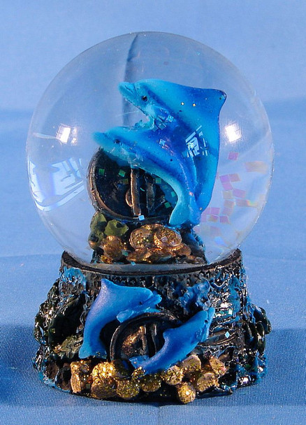 Dolphin w/ Gold Globe 45mm